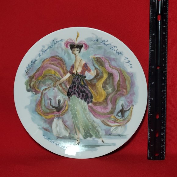 VTG 1976 D’Arceau Limoges Collectors Plate Albertine la Femme Liane  de Paul Pai - Picture 6 of 10